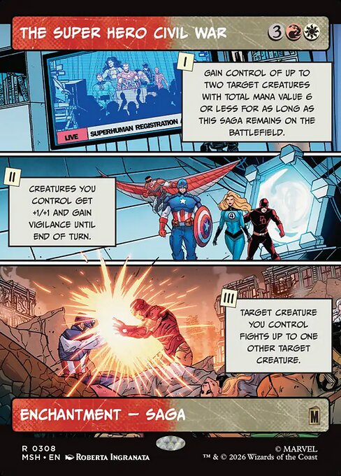 The Super Hero Civil War — art by Roberta Ingranata