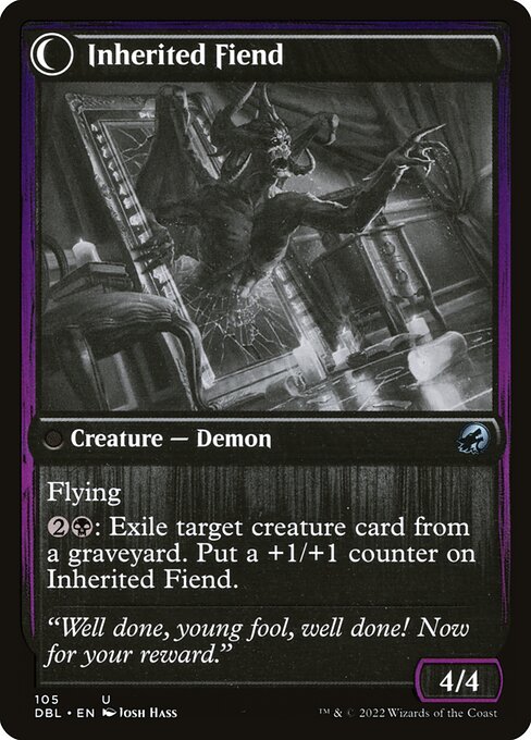 Heirloom Mirror // Inherited Fiend — art by Josh Hass