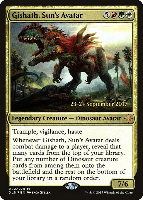 Gishath, Sun's Avatar — art by Zack Stella