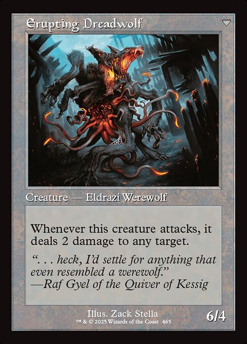 Smoldering Werewolf // Erupting Dreadwolf — art by Zack Stella