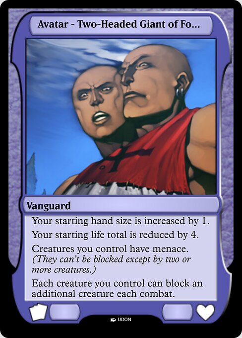 Two-Headed Giant of Foriys Avatar — art by UDON