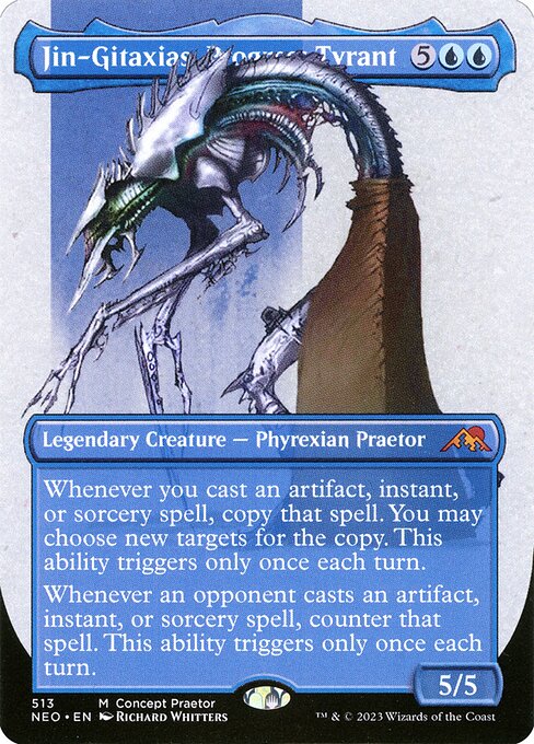 Jin-Gitaxias, Progress Tyrant — art by Richard Whitters