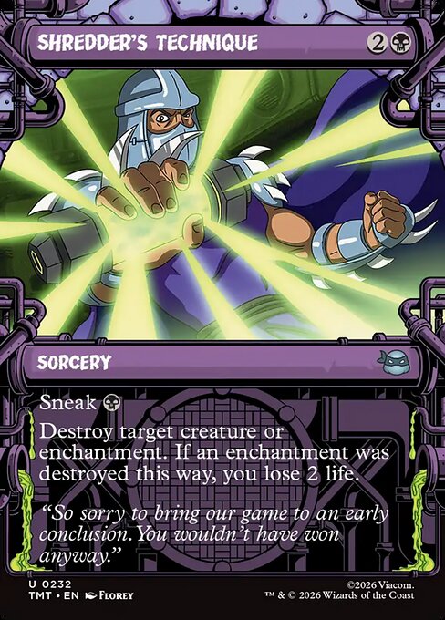 Shredder's Technique — art by Florey