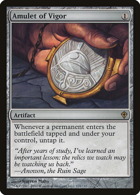 Amulet of Vigor — art by Warren Mahy