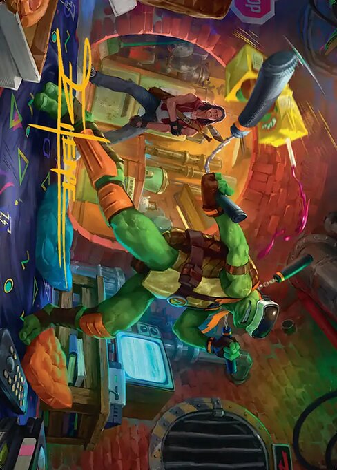 Michelangelo, Game Master // Michelangelo, Game Master — art by Eilene Cherie