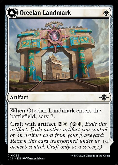 Oteclan Landmark // Oteclan Levitator — art by Warren Mahy