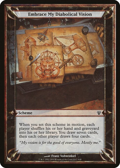 Embrace My Diabolical Vision — art by Franz Vohwinkel