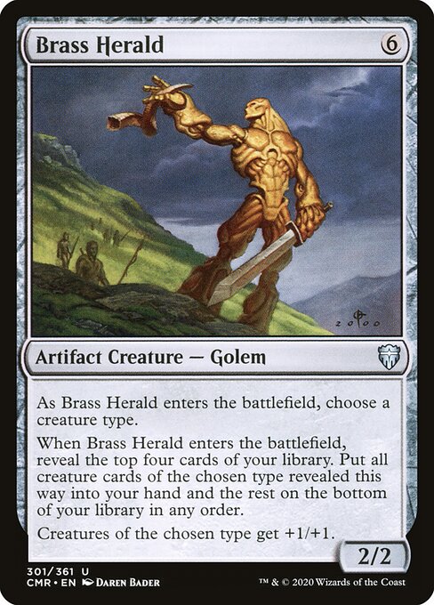 Brass Herald — art by Daren Bader