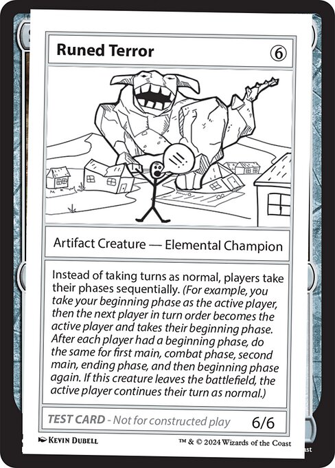 Runed Terror — art by Kevin Dubell