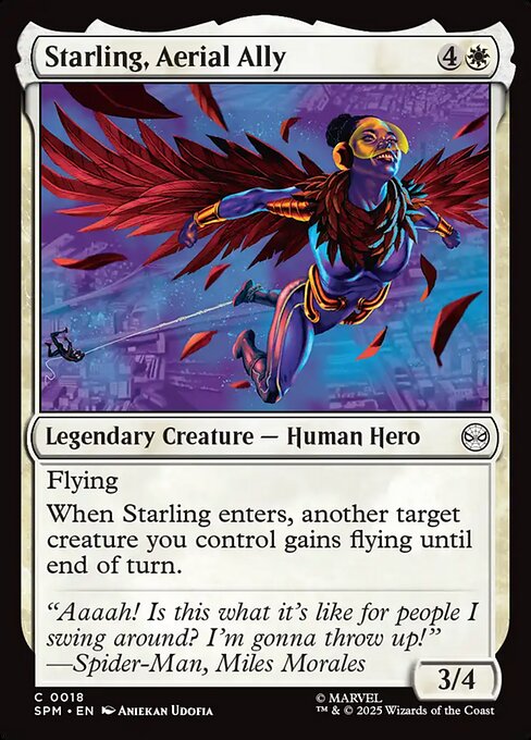 Starling, Aerial Ally — art by Aniekan Udofia