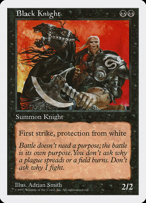 Black Knight — art by Adrian Smith