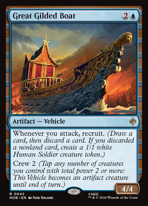 Great Gilded Boat — art by Josu Solano