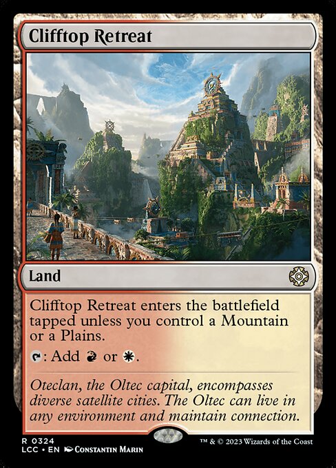 Clifftop Retreat — art by Constantin Marin