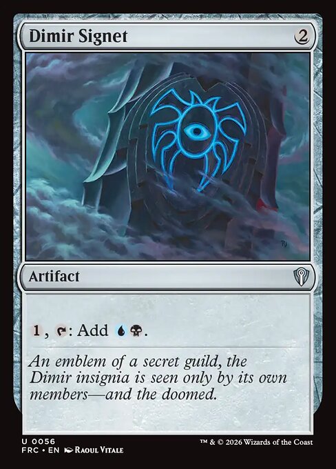 Dimir Signet — art by Raoul Vitale