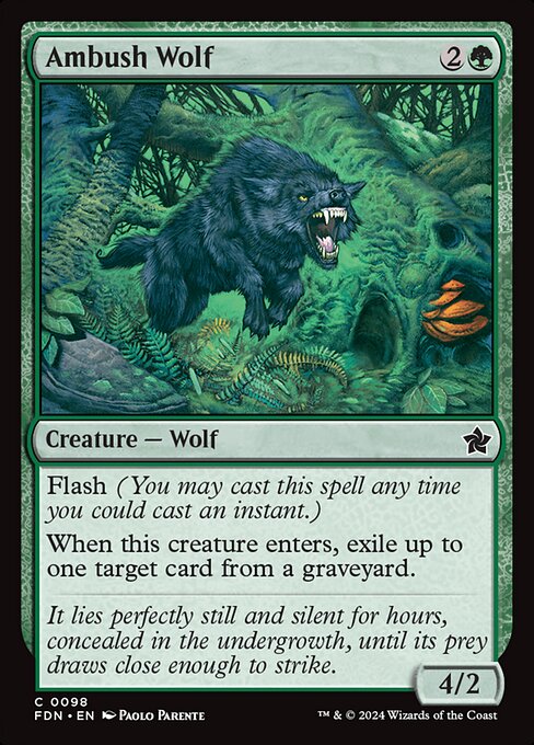Ambush Wolf — art by Paolo Parente
