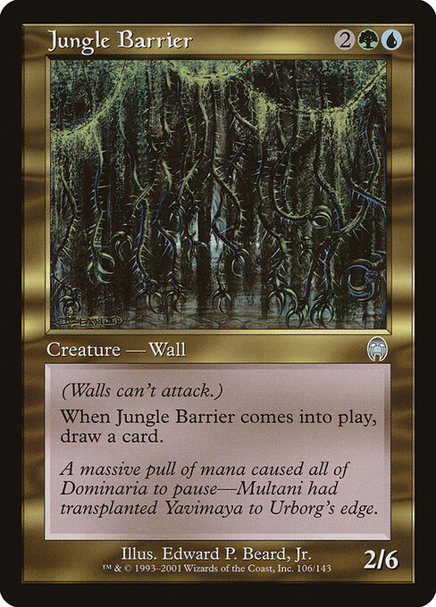 Jungle Barrier — art by Edward P. Beard, Jr.