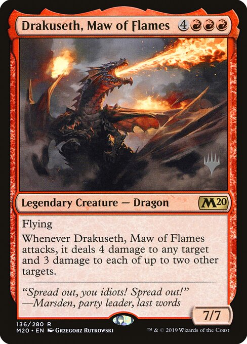 Drakuseth, Maw of Flames — art by Grzegorz Rutkowski