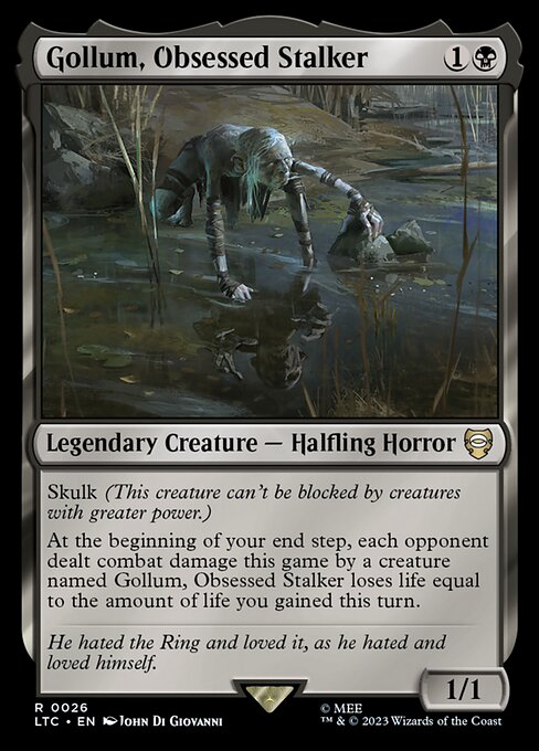 Gollum, Obsessed Stalker — art by John Di Giovanni