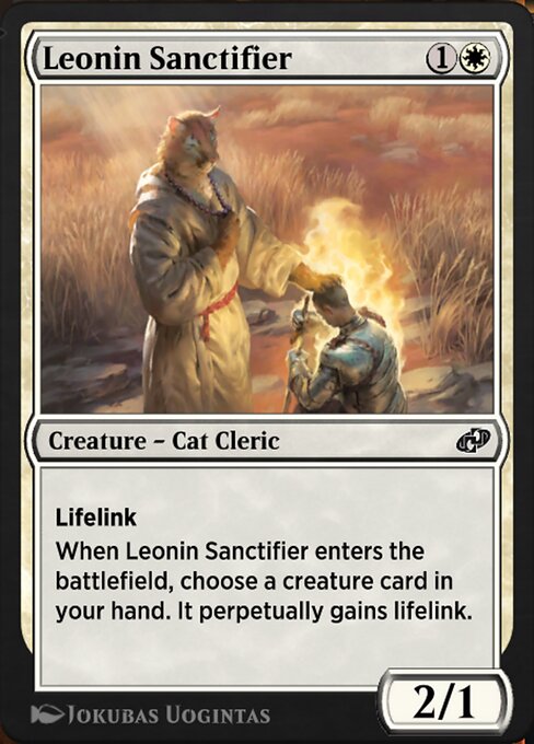Leonin Sanctifier — art by Jokubas Uogintas