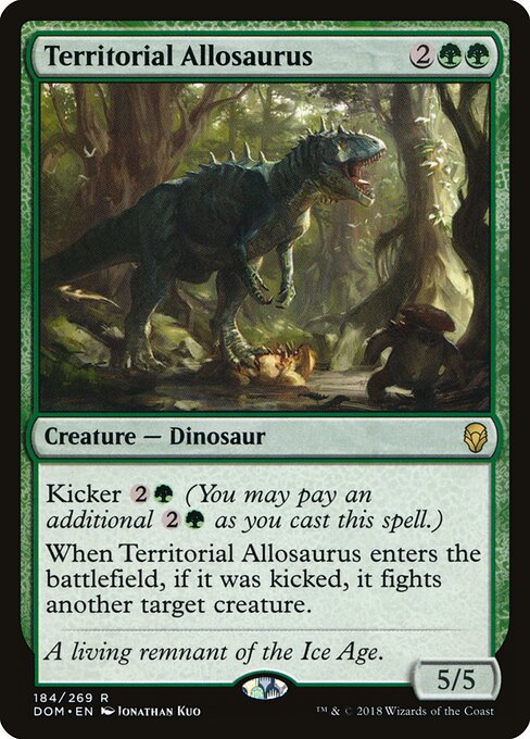 Territorial Allosaurus — art by Jonathan Kuo