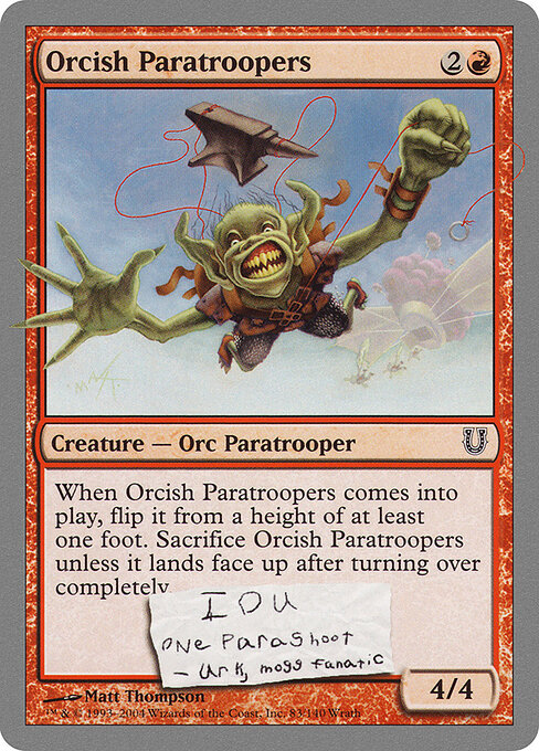 Orcish Paratroopers — art by Matt Thompson