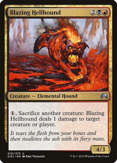 Blazing Hellhound — art by Eric Velhagen