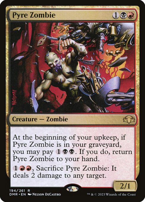 Pyre Zombie — art by Nelson DeCastro