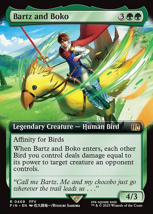 Bartz and Boko — art by Ryuichi Sakuma