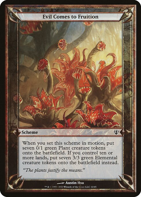 Evil Comes to Fruition — art by Austin Hsu