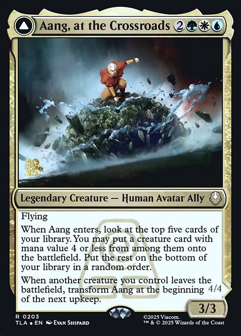 Aang, at the Crossroads // Aang, Destined Savior — art by Evan Shipard