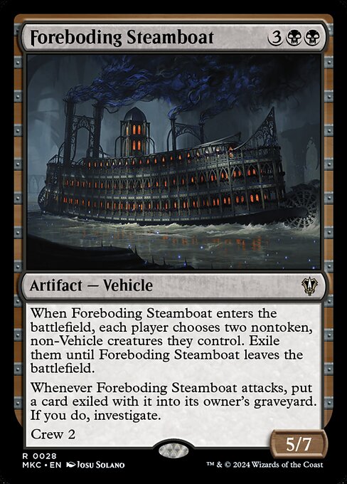 Foreboding Steamboat — art by Josu Solano