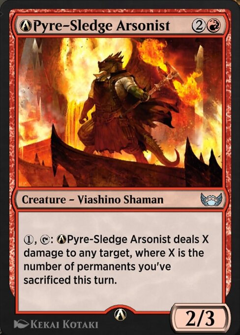 A-Pyre-Sledge Arsonist — art by Kekai Kotaki