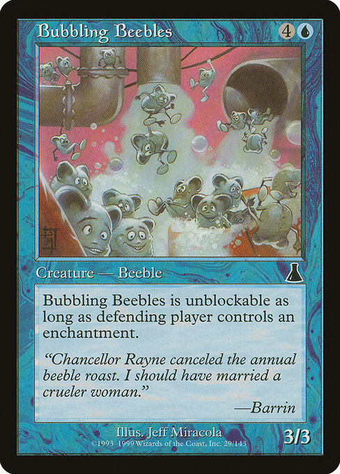 Bubbling Beebles — art by Jeff Miracola