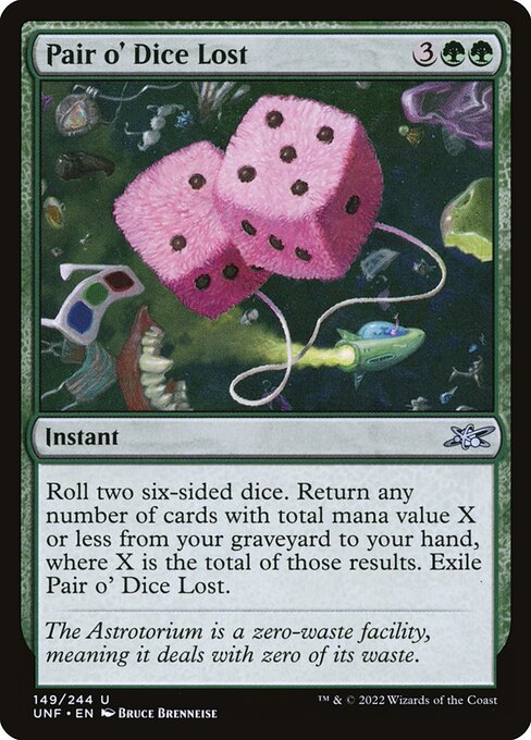 Pair o' Dice Lost — art by Bruce Brenneise