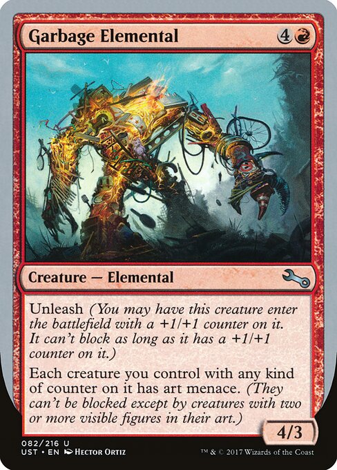 Garbage Elemental — art by Hector Ortiz