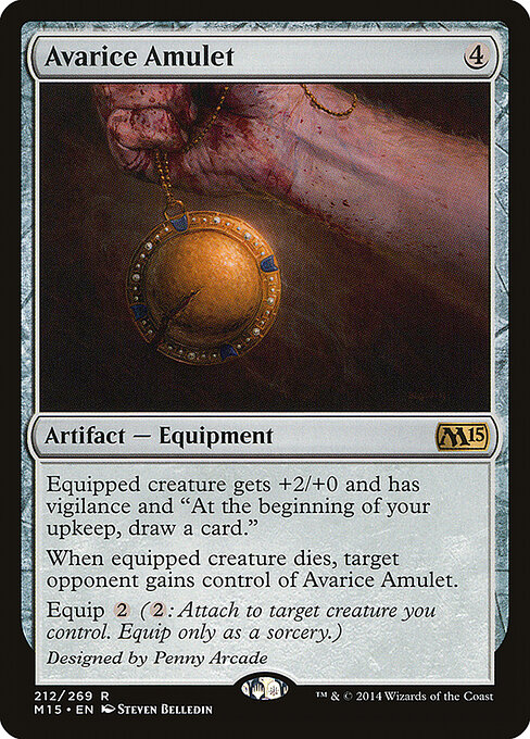 Avarice Amulet — art by Steven Belledin
