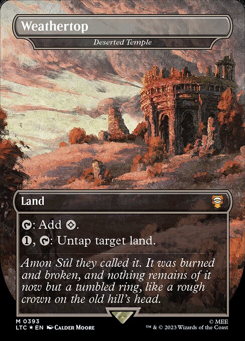 Deserted Temple — art by Calder Moore