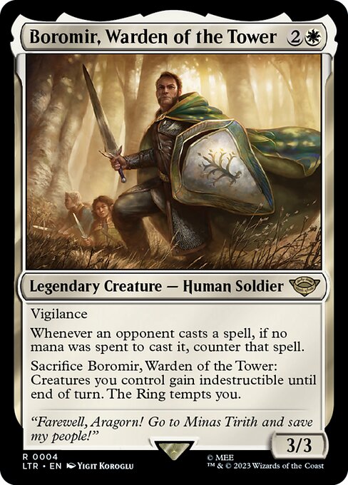 Boromir, Warden of the Tower — art by Yigit Koroglu