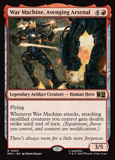 War Machine, Avenging Arsenal — art by David Seeley