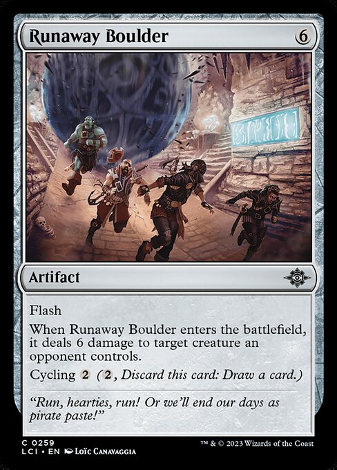 Runaway Boulder — art by Loïc Canavaggia