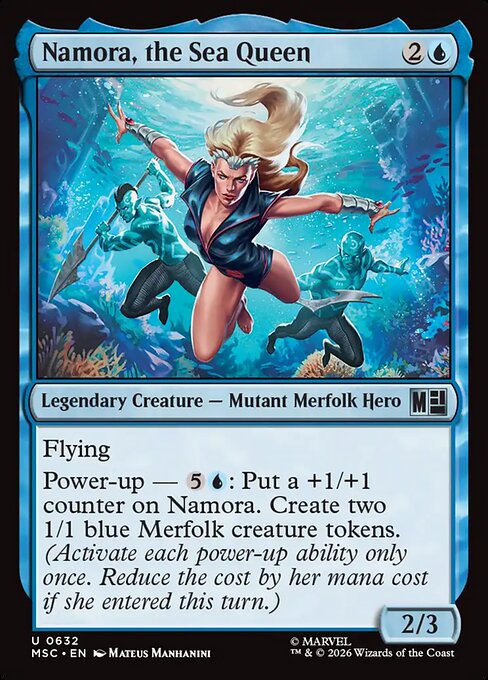 Namora, the Sea Queen — art by Mateus Manhanini