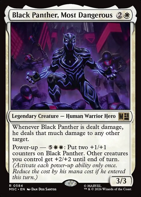 Black Panther, Most Dangerous — art by Dan Dos Santos