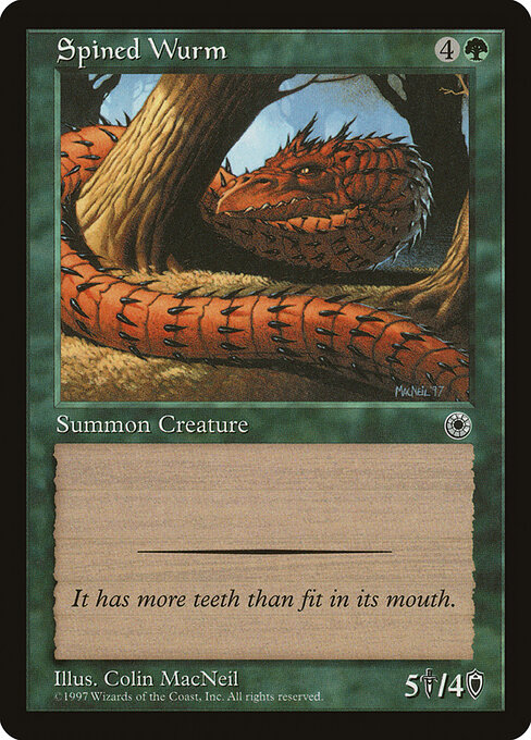Spined Wurm — art by Colin MacNeil