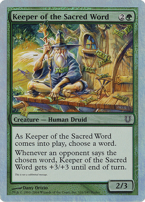 Keeper of the Sacred Word — art by Dany Orizio