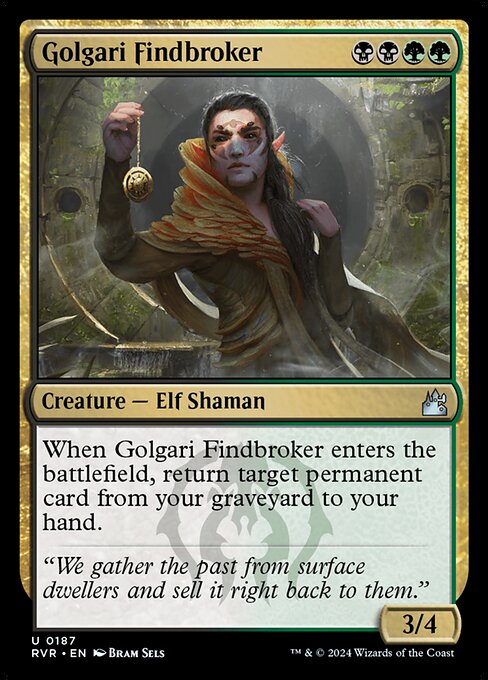 Golgari Findbroker — art by Bram Sels