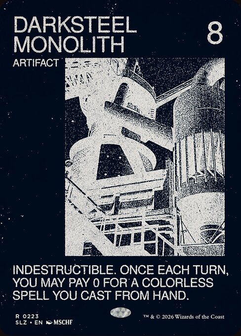 Darksteel Monolith — art by MSCHF