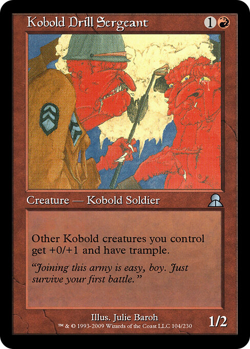 Kobold Drill Sergeant — art by Julie Baroh