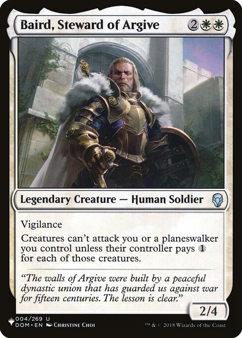 Baird, Steward of Argive — art by Christine Choi