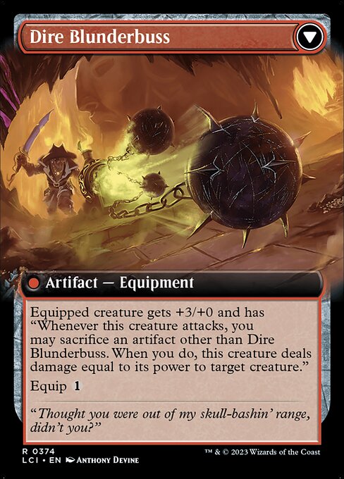 Dire Flail // Dire Blunderbuss — art by Anthony Devine