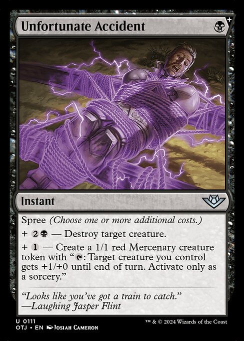 Unfortunate Accident — art by Josiah "Jo" Cameron